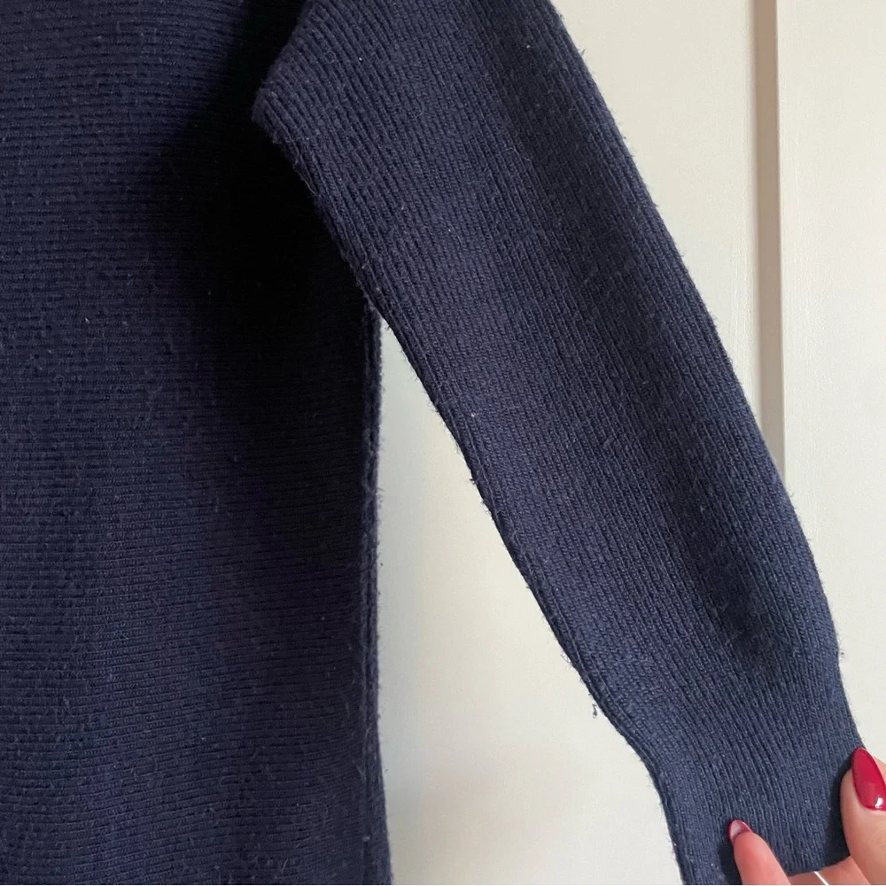 J. Crew Navy wool crew neck sweater
